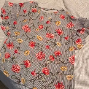 Flower print top